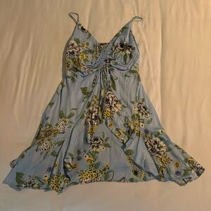 Free People, Floral Blue Dress, small